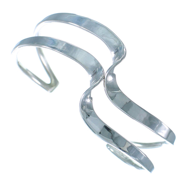 Navajo Indian Authentic Sterling Silver Cuff Bracelet SX112812